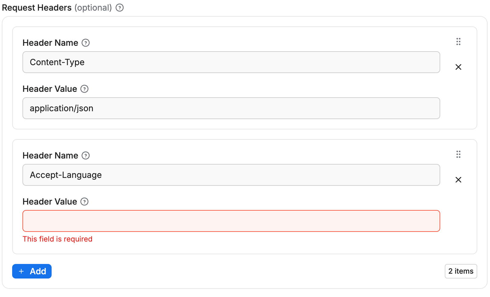 Apify Actor input schema with sub-schema array object